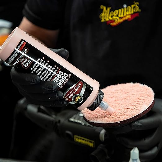 Meguiar's DA Microfiber Correction Compound D30016, Car Compound for Use with a DA Polisher and Microfiber Cutting Disc, Removes Swirls, Scratches, Water Spots, and Oxidation, 16 Oz