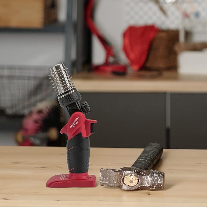 Master Appliance HT-1000 Cordless Butane Heat Gun with Shrink Reflector - Refillable, Portable Hot Air Tool for Heat Shrink Tubing, Electrical and Automotive Repairs