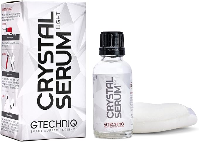 Gtechniq Crystal Serum Light Ceramic Coating for Cars 50ml | Up to 5 Years Protection, High Gloss Shine, Swirl and Chemical Resistance