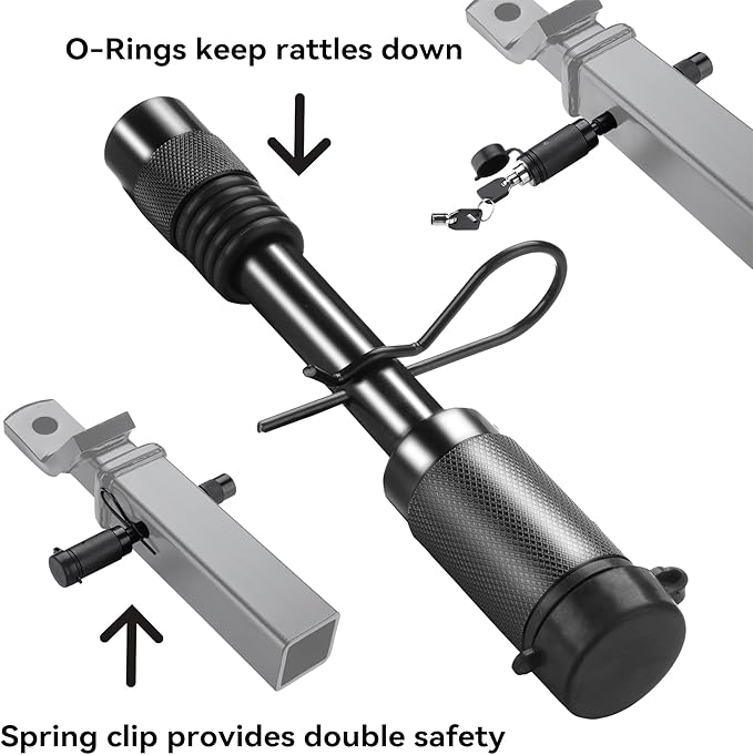 ‎Voltorb Hitch Receiver Pin Lock, 5/8inch Trailer Locking Pin Tow Hitch Lock for Class IV V V+ Tow RV Trailer Hitch, Anti-Theft & Anti Rattle