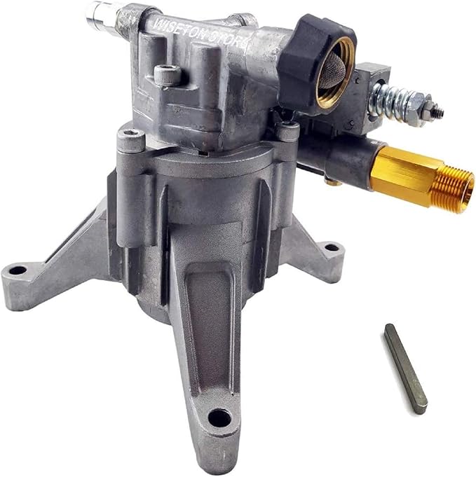 7/8'' Shaft Pressure Washer Pump Replacement Rear Inlet/Outlet 2400-2800PSI Pumps Replacement for Power Pressure Washer, Compatible with GCV190, 308653078, Craftman, Simpson, Ryobi, Honda and More