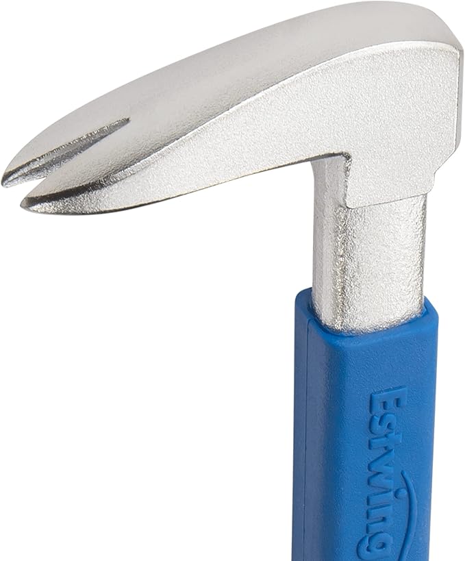 ESTWING Pro Claw Moulding Puller - 12" Pry Bar with Forged Steel Construction & No-Slip Cushion Grip - MP300G
