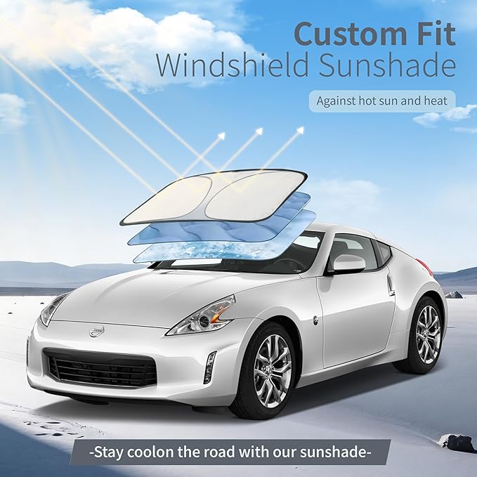 Car Cover Waterproof All-Weather,Heavy-Duty Outdoor Full Exterior Automobiles Snow Cover for Sedan/Coupe 166-178 inch,with Sun Visor,Anti-Scratch Cotton Lining & Zippered,Towel&Storage Bag