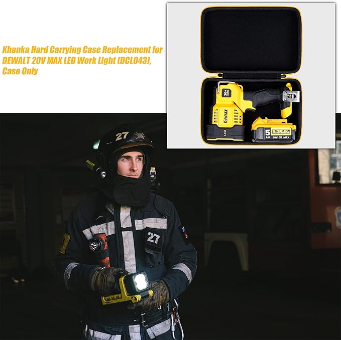 khanka Hard Travel Case for DEWALT 20V MAX LED Work Light(DCL043),Case Only