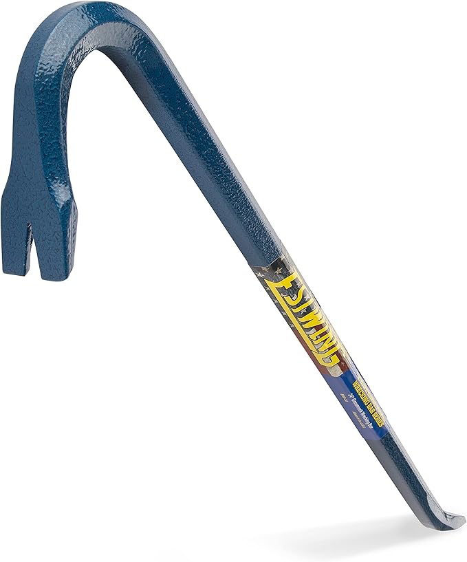 ESTWING Gooseneck Wrecking Bar - 3/4" x 24" USA Made Pry Bar with Angled Chisel End & Forged Steel Construction - EWB-24