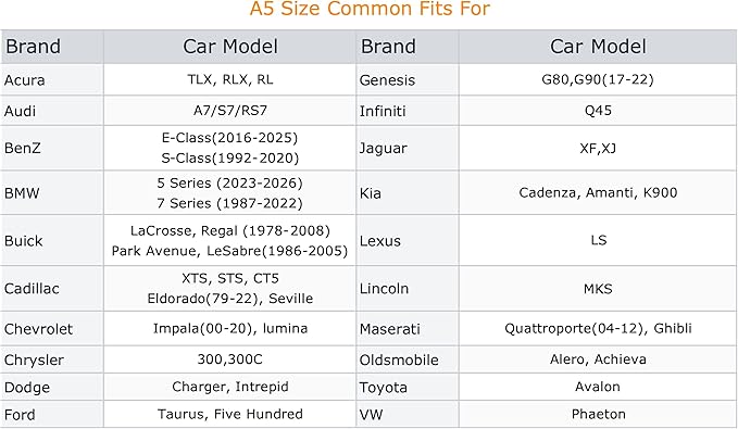 Coverlex Full Size Sedan Car Cover Waterproof All Weather, 6 Layers Heavy Duty Outdoor Car Cover Universal Fit for Chrysler 300, Chevy Impala, Ford Taurus, Buick Lacrosse, Cadillac XTS/CT6