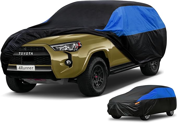 Toyota Car Cover Custom Fit Toyota 4Runner Waterproof All Weather, Lightweight Full Exterior Cover for Automobiles Outdoor Sun UV Rain Dust Snow Wind Protection.