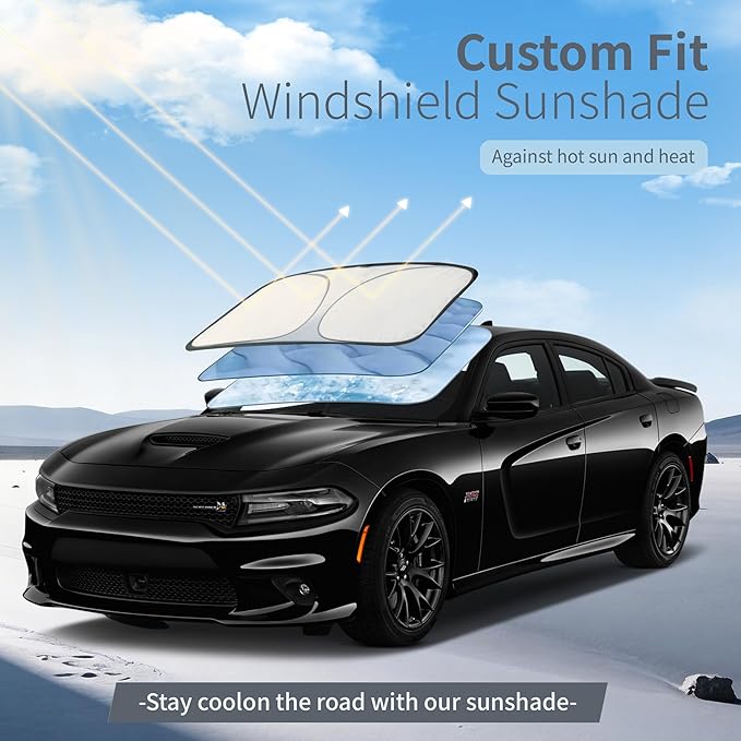 Car Cover Waterproof All-Weather,Heavy-Duty Outdoor Full Exterior Automobiles Snow Cover for Sedan/Coupe 194-203 inch,with Sun Visor,Anti-Scratch Cotton Lining & Zippered,Towel&Storage Bag