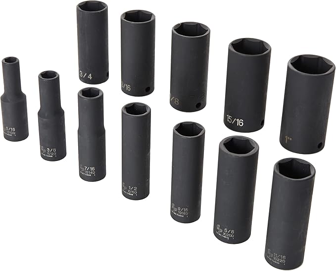 Grey Pneumatic (1213D) 3/8" Drive 12-Piece Deep Socket Set