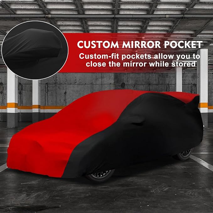 Indoor Car Cover Replacement for 2007-2024 Subaru Impreza WRX Sti, Luxurious Stretch Satin Custom-fit Indoor Car Cover for Dust-Proof, Underground Garage, Car Show