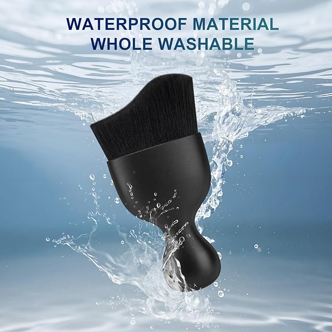 2 PCS Car Interior Detailing Brush, Auto Car Dusting Brushes, Soft Bristles Duster Removal Cleaning Tool for Dashboard Interior, Exterior, Skylight, Leather, Dust Brush, Black