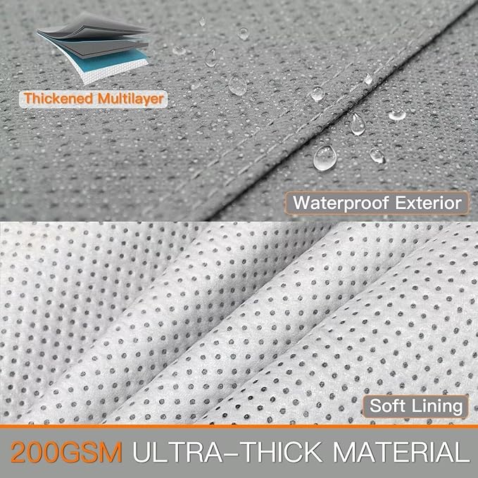 Kayme Heavy Duty Car Cover Custom Fit Jaguar XF Waterproof All Weather for Automobiles, Full Exterior Covers Sun Rain UV Protection.（Deliver About 3-10 Days）