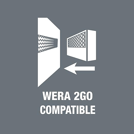 WERA 05004090001 8006 SC 1 Zyklop Hybrid Ratchet Set, 1/2" Drive, Metric, 13 Pieces