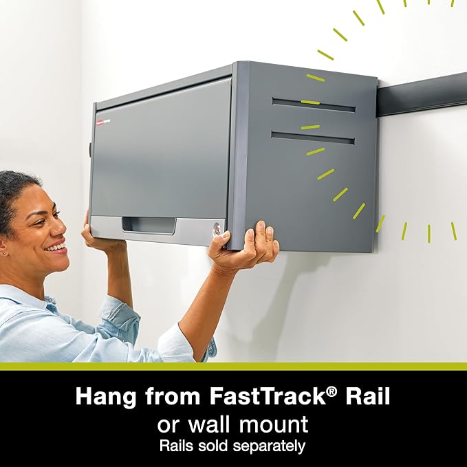 Rubbermaid FastTrack Overhead Wall Cabinet, Storage Cabinet, Garage Storage Systems, Garage Organization