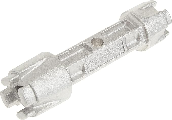 Superior Tool 06020 Tub Drain Wrench (Dumbell Wrench)-Dual Ended Drain Wrench that fits 3/8 or 1/2 Inch Ratchet Wrench