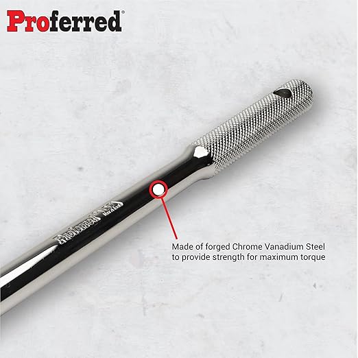 Proferred S41101 Flex Handle, Breaker Bar, 3/8" Drive, 10"