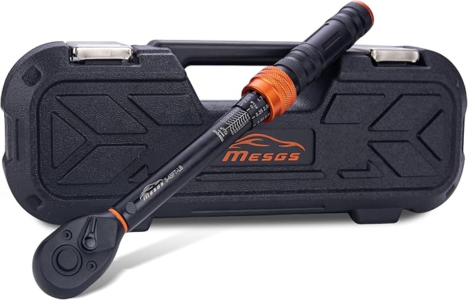 3/8-Inch Drive Torque Wrench, 5–45 Ft-Lb (6.8–61 Nm), ±3% Accuracy, 72-Tooth Dual-Direction Mini Torque Wrench with Reversible Head, Quick Release, Dual Scale for Bike (3/8-Inch, 5-45 FT.LB)