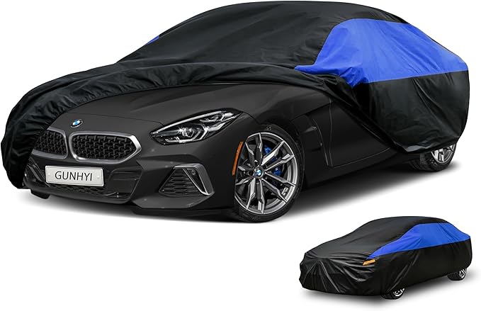 Car Cover Custom Fit Z4 Waterproof All Weather, Lightweight Full Car Cover Outdoor Sun UV Rain Dust Snow Wind Protection.