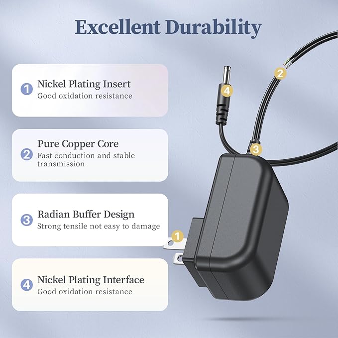 Charger for Dewalt DXAEPS14 DXAEPS14CA 1600 1400 011-2070-4 Peak Jump Starter Power Cord AC Adapter DC Adaptor Supply