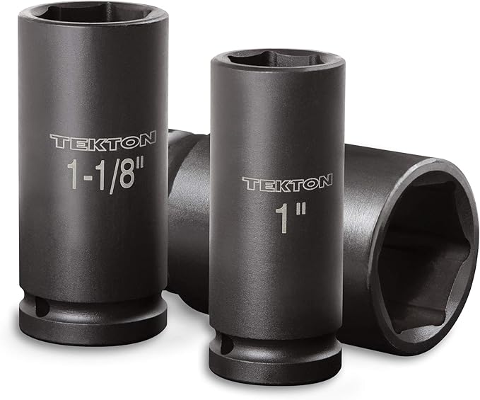 TEKTON 3/4 Inch Drive Deep 6-Point Impact Socket Set with Case, 8-Piece (1-1-1/2 in.) | 4891