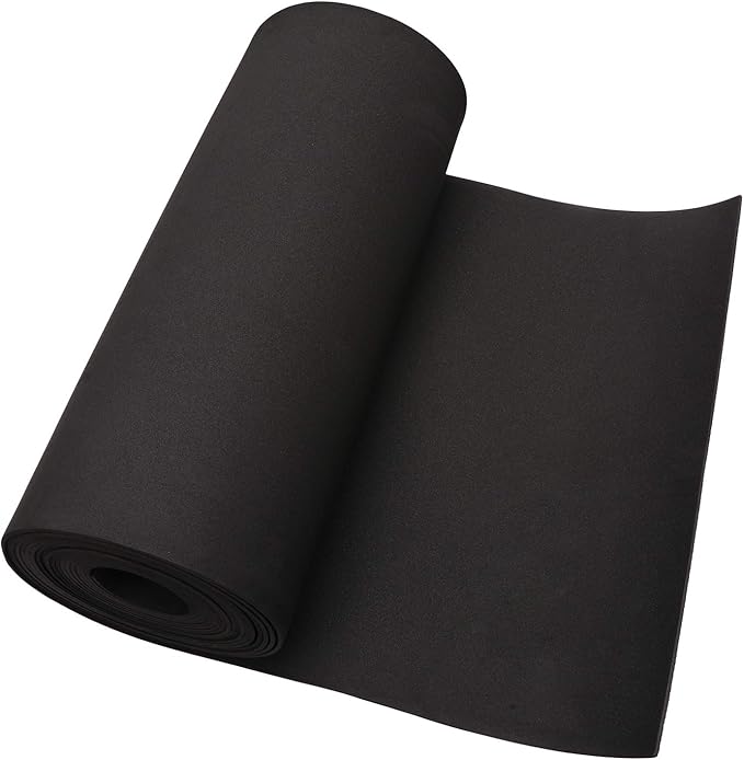 CASOMAN Professional Tool Box Liner, Drawer Liner, Shelf Liner, 18 inch(Wide) x 24 feet (Long), Non-Slip, Black