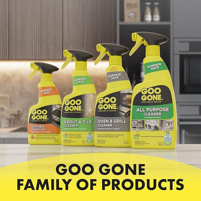Goo Gone Oven and Grill Cleaner - 28 Ounce - Removes Tough Baked On Grease and Food Spills Surface Safe