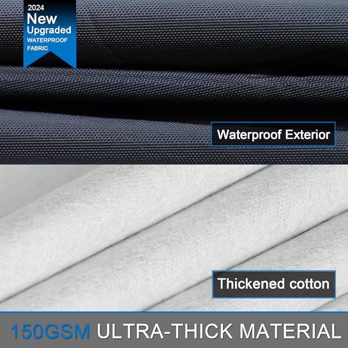 Heavy Duty Ford F350 /250 Long Style Truck Cover Waterproof All Weather, Outdoor Full Exterior Pickup Truck Cover, Rain, Sun, Wind Protection (Up to 264 in)