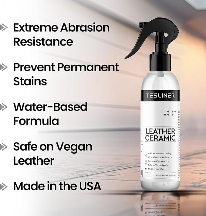 Tesla Seat Cleaner with Leather Ceramic Coating, Tesla Cleaning Products Bundle