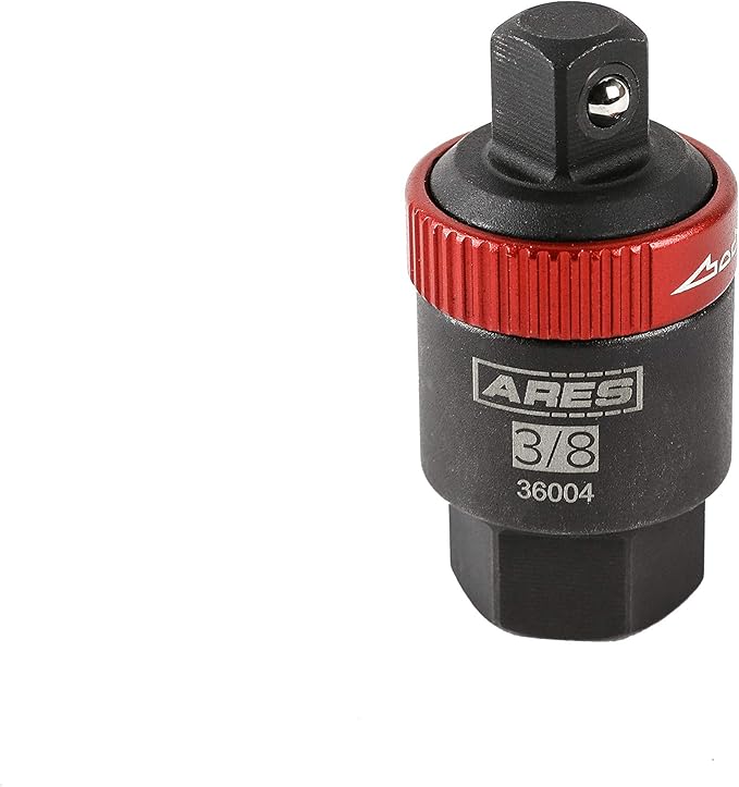 ARES 36004-3/8-Inch Drive Ratcheting Breaker Bar Adapter - Converts Breaker Bar or Sliding T-Handle into Ratchet - Reversible Ratcheting Mechanism with Anodized Switch Collar