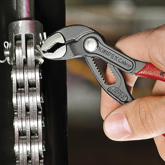 Knipex 8801180 7-Inch Alligator Pliers and 5-Inch Cobra Water Pump Pliers Bundle