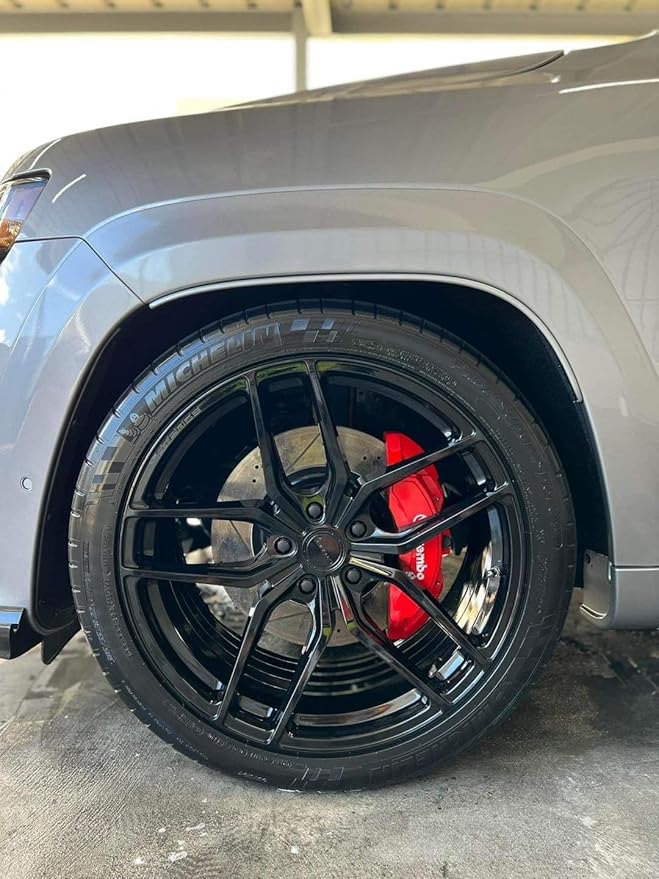CARPRO DarkSide - Tire & Rubber Sealant, Hydrophobic & Self-Cleaning, Satin Black Shine, UV Protection, Revives Dull Faded Rubber, Ready to Use - Liter (34oz)