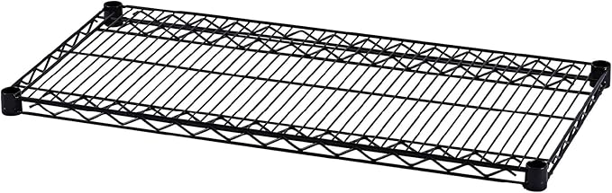 Alera ALE Industrial Wire Shelving Extra Wire Shelves, 36w x 18d, Black (Case of 2 Shelves)