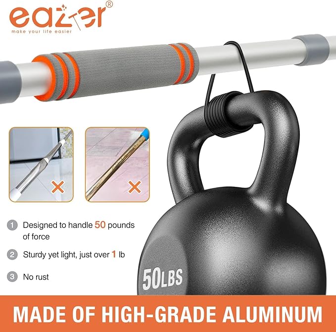 Eazer 89'' Squeegee Window Cleaner 2 in 1 Rotatable Window Cleaning Tool Kit with Extension Pole, Window Washing Equipment with Bendable Head for Indoor/Outdoor Window and Car Glass