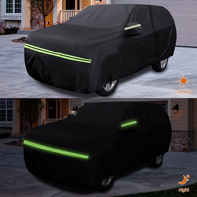 Waterproof Car Covers Replace for 2003-2025 VW Golf, 6 Layers All Weather Custom-fit Car Cover with Zipper Door & Windproof Bands for Snow Rain Dust Hail Protection (Golf)