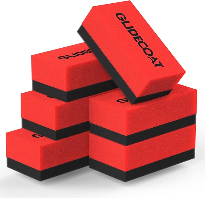 Glidecoat Ceramic Coating Applicator Sponges - Extremely Durable Ceramic Coating Applicator Pad for Detailing Cars, Boats, Motorcycles, RVs, and More - Smooth Application with No Wasted Product! (6)