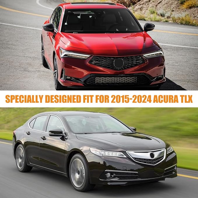 Waterproof Car Covers Replace for 2015-2024 Acura TLX, 6 Layers Silver All Weather Car Cover with Zipper Door & Windproof Bands for Snow Rain Dust Hail Protection