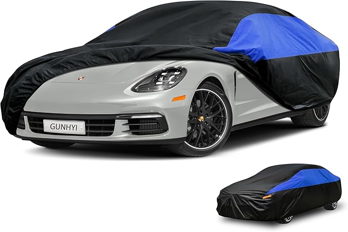 Porsche Car Cover Custom Fit Porsche Panamera Waterproof All Weather, Lightweight Full Car Cover Outdoor Sun UV Rain Dust Snow Wind Protection.