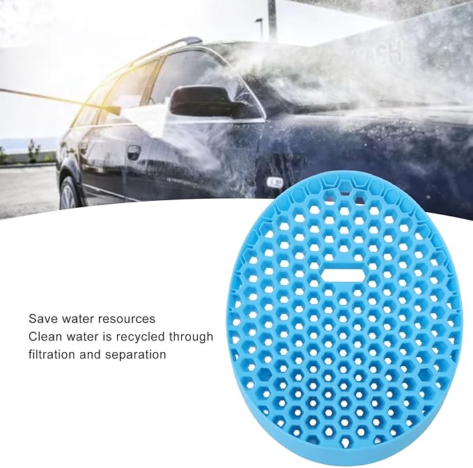 Efficient and Rugged Car Wash Bucket Insert for Dirt and Sediment Separation, Ideal for Auto Detailing (Blue)