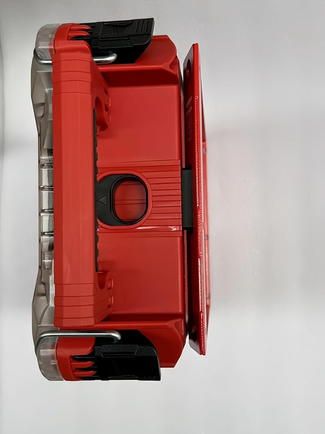 VELCKING for Milwaukee Packout Mounting Plate, Metal Storage Base, Wall and Floor Compatible Toolbox Mount (RED, 2-Half Plate)