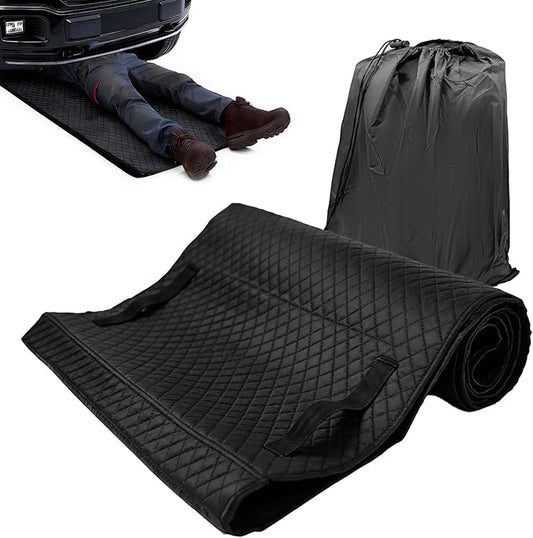 57" x 26" Rolling Creeper Mat, Double-Layer High-Friction & Non-Slip Car Repair Pad with Sponge Padding for Low Clearance Vehicles, Mechanics, Trucks