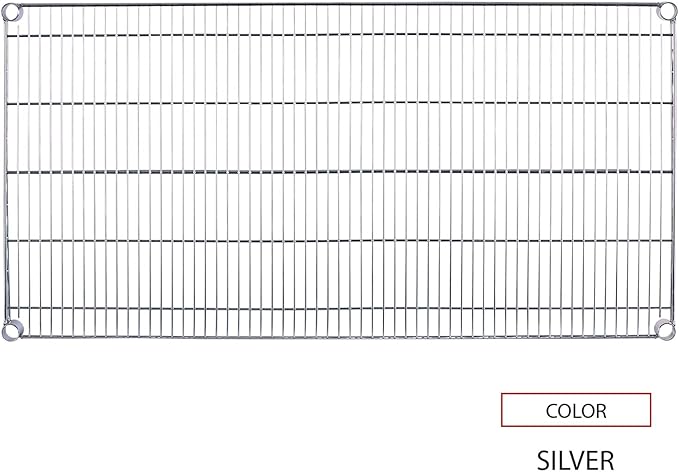 Alera ALE Industrial Wire Shelving Extra Wire Shelves, 48w x 24d, Silver (Case of 2 Shelves)