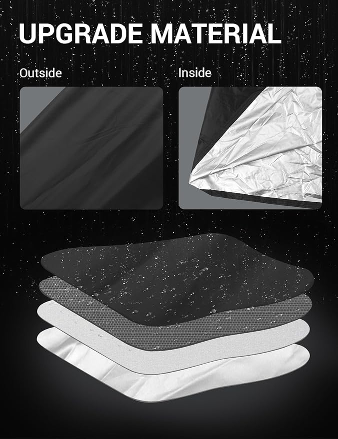 Proadsy 2026 Upgrade Car Cover Compatible with C4 Corvette 1984-1996 Windproof All Weather Waterproof Sun Rain UV Dust Snow Protection Outdoor Covers