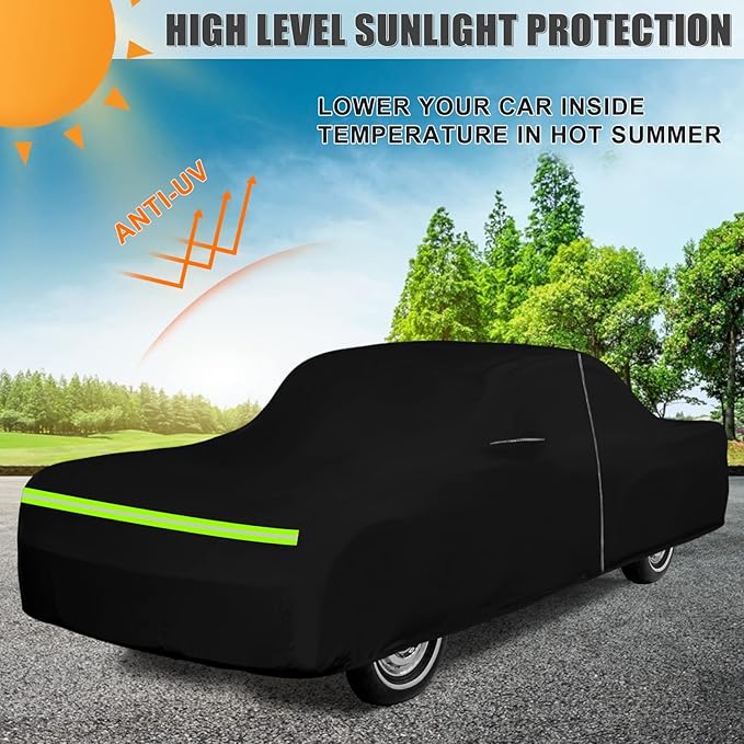 Waterproof Car Cover Compatible with Chevrolet Bel Air / 150/210 1950-1957 Sedan/Coupe/Hardtop 210T All Weather Classic Car Covers with Zipper Door for Snow Rain Protection