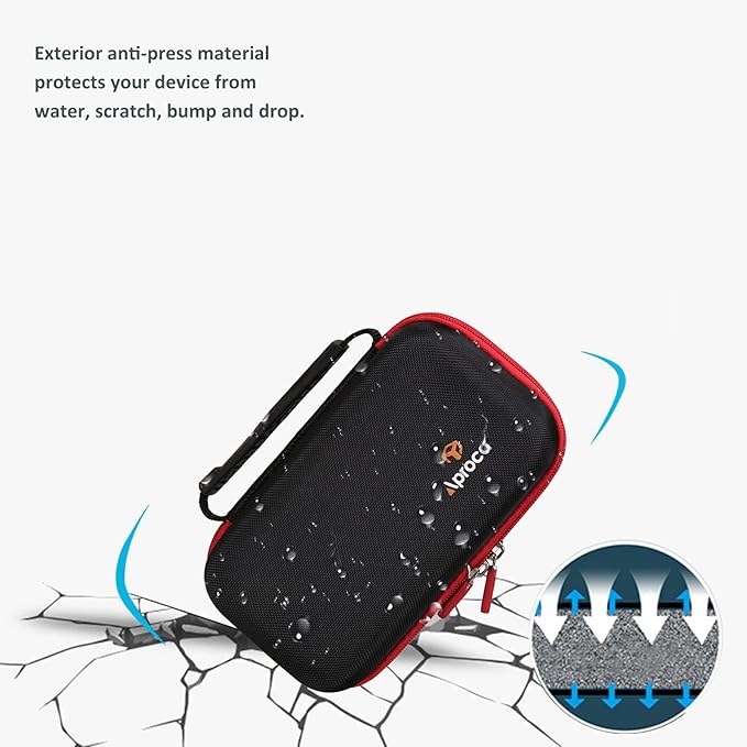 Aproca Case Compatible with Schumacher SL1639 Electric 1000 Peak Amp 12V Portable Lithium Car Battery Jump Starter Power Pack, Portable Hard Storage Bag for Accessories (Case Only)