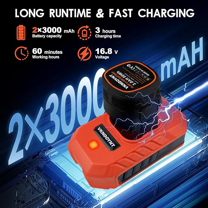 Brushless Cordless Polisher, 2 Variable Speed Mini Buffer Polisher (0-500/0-3000 RPM), 2Pcs 3.0Ah Batteries, 1/2/3" Backing Pads, 52 Accessories, Small Sander for Car Detailing/Buffing/Sanding/Waxing