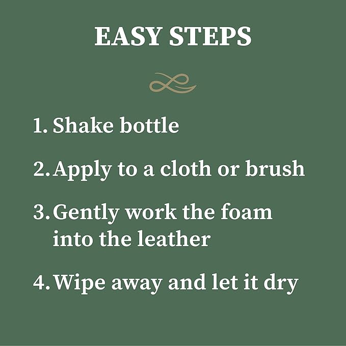 Lexol All Leather Cleaner, Naturally Derived Leather Care Cleaner with Aloe Vera, Great for Car Interiors, Boots, Furniture, Bags, Jackets and More, 16.9 fl oz