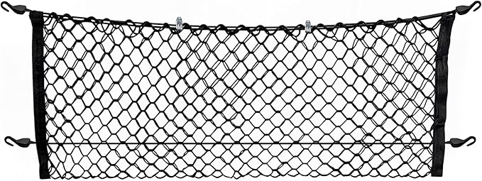 Envelope Style Trunk Mesh Cargo Net for GMC Sierra 1500, 2500, 2500, HD 2013-2025, Automotive Exterior Accessories - Premium Car Storage Organizers Cargo Bed Net For Pickup Truck Smart Vehicle Storage