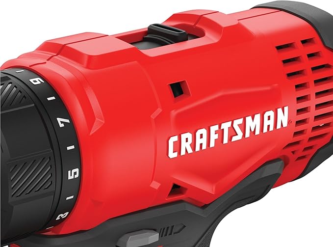 CRAFTSMAN V20 Cordless Drill/Driver Kit, 1/2 inch, Battery and Charger Included (CMCD701C2)
