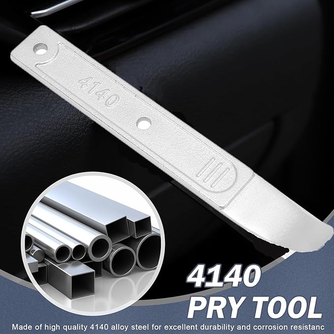 4140 Metal Pry Bar Tool, Pry Bar Trim Removal Tool Interior Trim Removal Kit Pocket Mini Pry Bar Car Door Panel Removal Tool