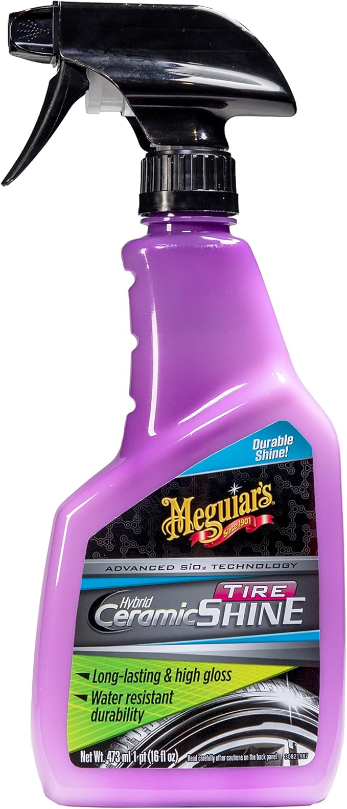Meguiar's Hybrid Ceramic Tire Shine - Long-Lasting Shine That's Durable & Water-Resistant Hybrid Ceramic Technology - 16 Oz Spray